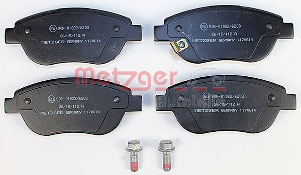 METZGER 1170614 Bremsbelagsatz, Scheibenbremse